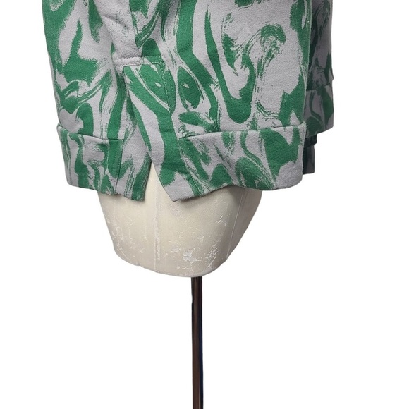 Zella Myrtle Green Patterned Sweatshirt Sz M - Picture 4 of 9
